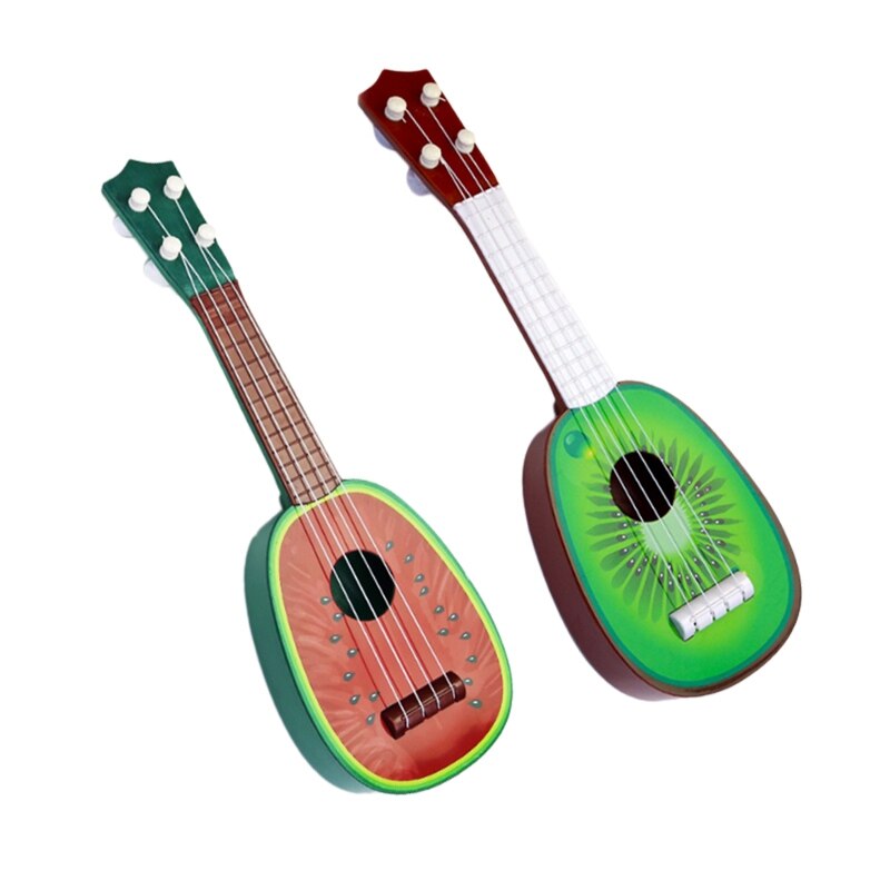 Vauva lasten opettavainen soitin lelu kitara hedelmäkitara mini voi soittaa ukulele -vesimelonia