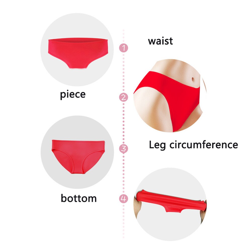 Silicone Middle Waist Women Panties Practical Soft Beach Solid Menstrual Period Waterproof Elastic Non Toxic Swimming Leakproof