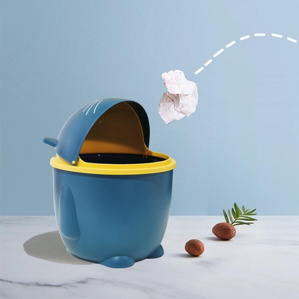 Trash Kitchen Garbage Bucket Cute Small Decorative Trash Can Large Capacity Garbage Basket for Container Home Office Accessories