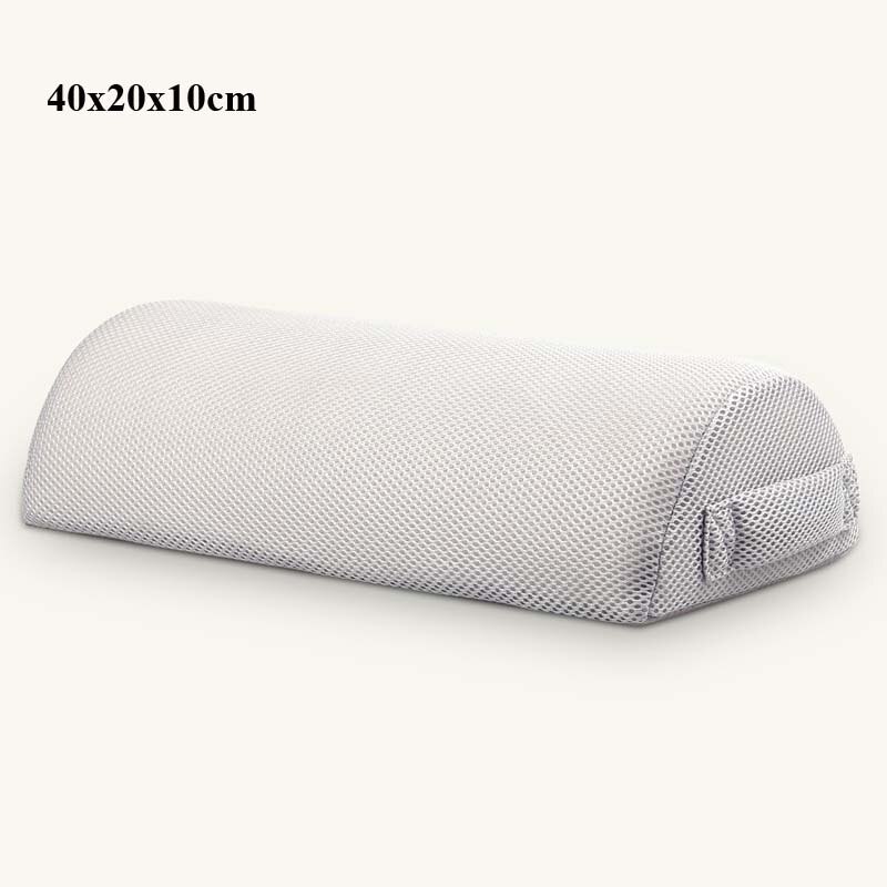 Cojín de espuma viscoelástica para descanso de piernas, almohada de Color sólido para el cuello, reposacabezas, reposapiés, decoración del hogar: plastic point grey