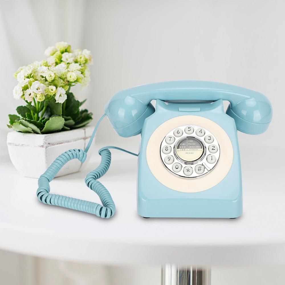 Ct -n8019 retro fastnet telefon multifunktionel bordtelefon til hjemmekontor brug telefono inalambrico