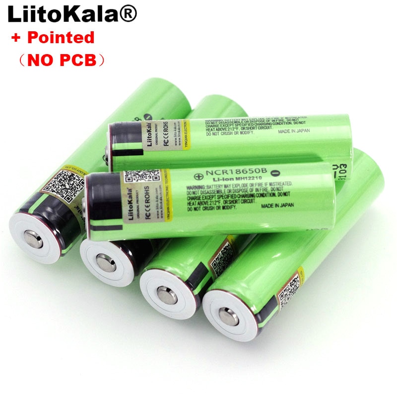 Liitokala NCR18650B 3.7V 3400 Mah 18650 Lithium Oplaadbare Batterij Met Spitse (Geen Pcb) Batterijen