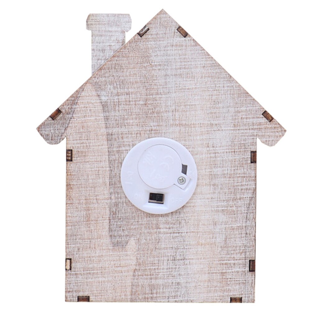 1pc træ nedtællingskalender stereo julekalender ornament uden batteri: Assorteret farve 3