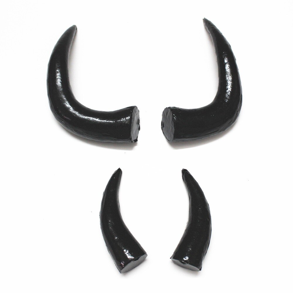 Bandeau de corne de taureau en plastique | Bricolage, corne de boeuf artificiel noir, accessoires de bricolage, accessoire d'halloween, matériel de bricolage