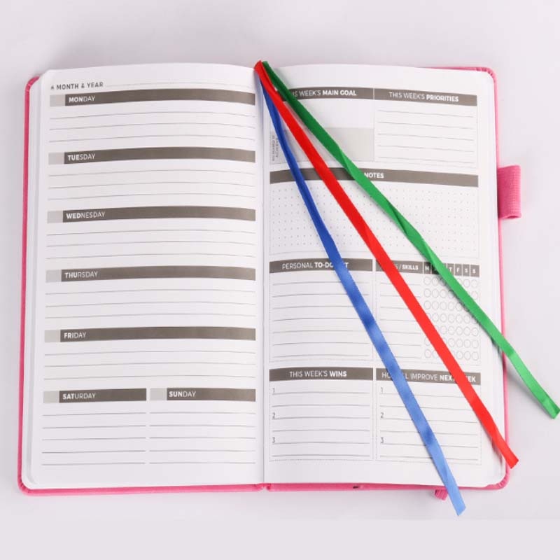 Monthly Weekly Planner Agenda Organizer Diary Journal Notebook Stationery