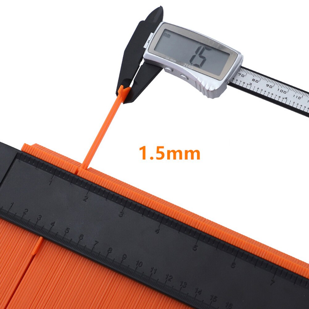 Lock Wider Contour Gauge Profile Tool Edge Shaping Tiles Wood Measure Ruler Shaping Wood Measure Ruler Laminate Tiles Gauge