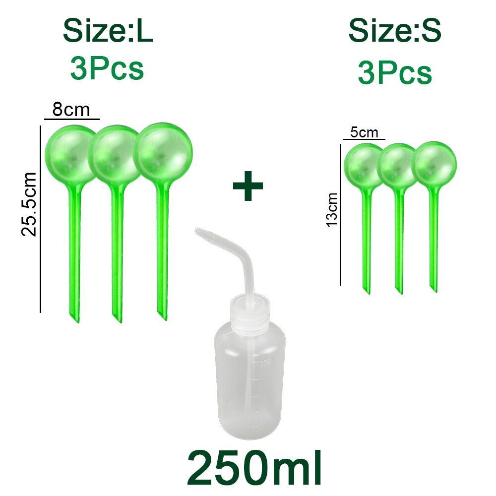 Automatische Pflanze Bewässerung Lampen Selbst Bewässerung Bälle Haus Garten Wasser Können Spike Blume Zimmerpflanze Gerät Tropf Bewässerung System: 6 PCS SL Green Set G