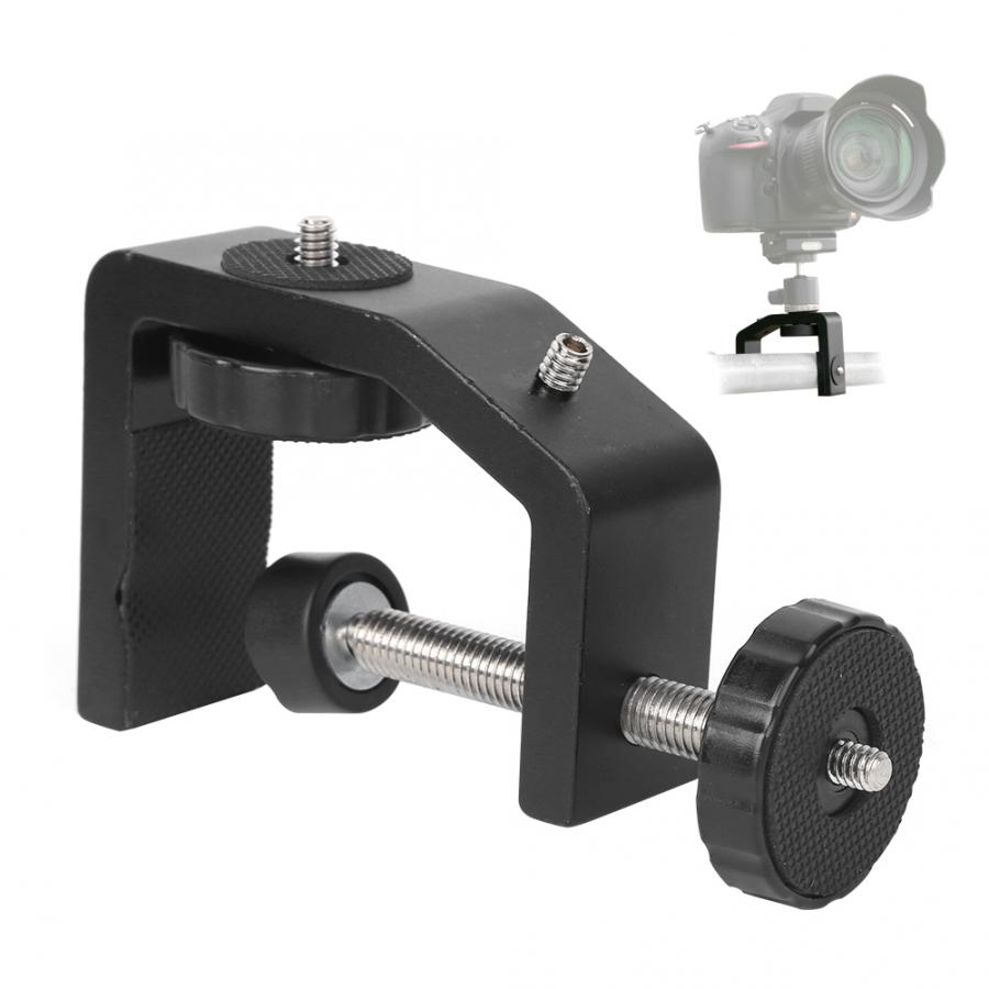 Aluminium C Type Schroef Mount Klem Desktop Camera Montage Klem Vaste Beugel Met 1/4in Schroef Voor Zaklamp Camera statief