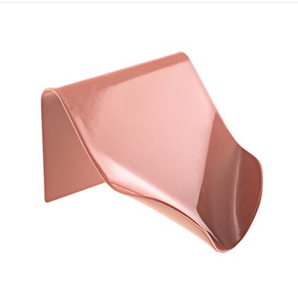 Zelfklevende Badkamer Douche Zeepkist Schotel Opslag Plaat Lade Spons Houder Punch-Gratis Muur Opknoping Plank Badkamer organizer: Rood