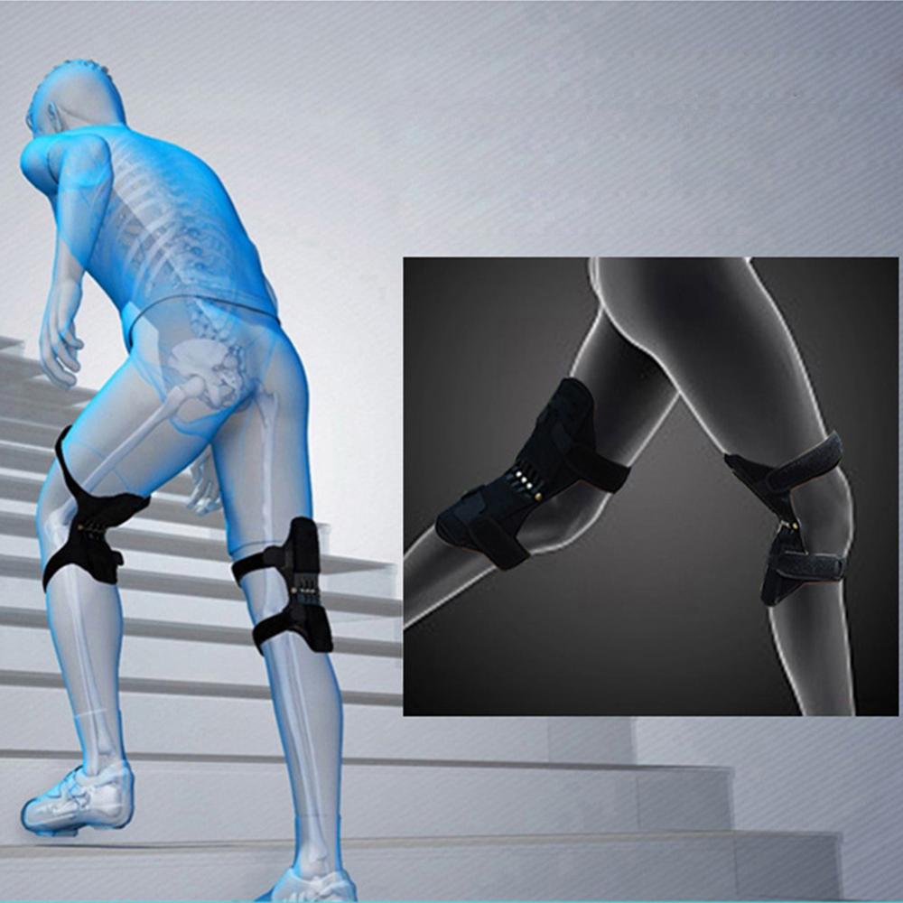 Rodillera para articulaciones, soporte transpirable antideslizante, alivio del dolor para la rodilla, estabilizador de fuerza de resorte, elevador de rodilla para ancianos deportivos