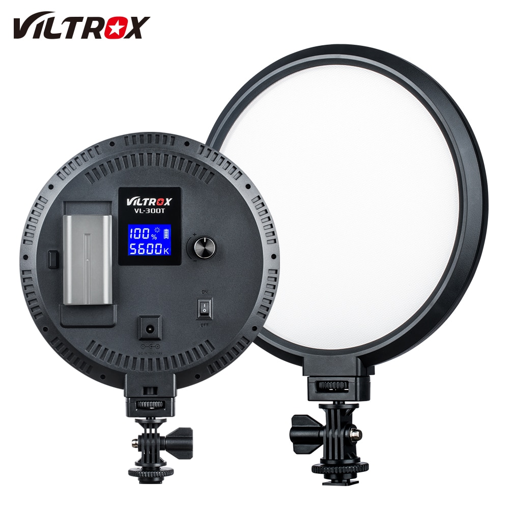Viltrox VL-300T Slanke 7 ''Ronde Ring Video LED Licht Lamp 18W Bi-Color Dimbare CRI 95 + zacht Licht voor Camera Fotografie