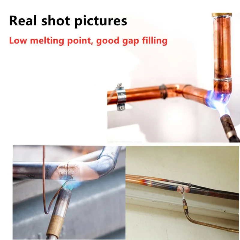 500mm Phosphor Copper Welding Rod Phosphorus Copper Welding Wire Electrode Soldering Rod No Need Solder Powder Welding Rods