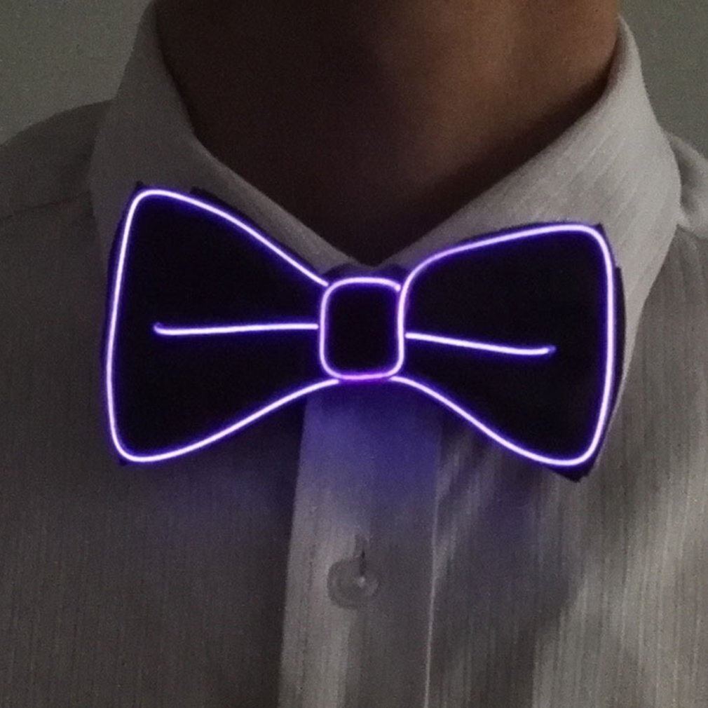 Mannen Led Draad Knipperlicht Up Strikje Lichtgevende Bow Tie Stropdas Voor Mannen Club Wedding Dance Party Kerst jaar