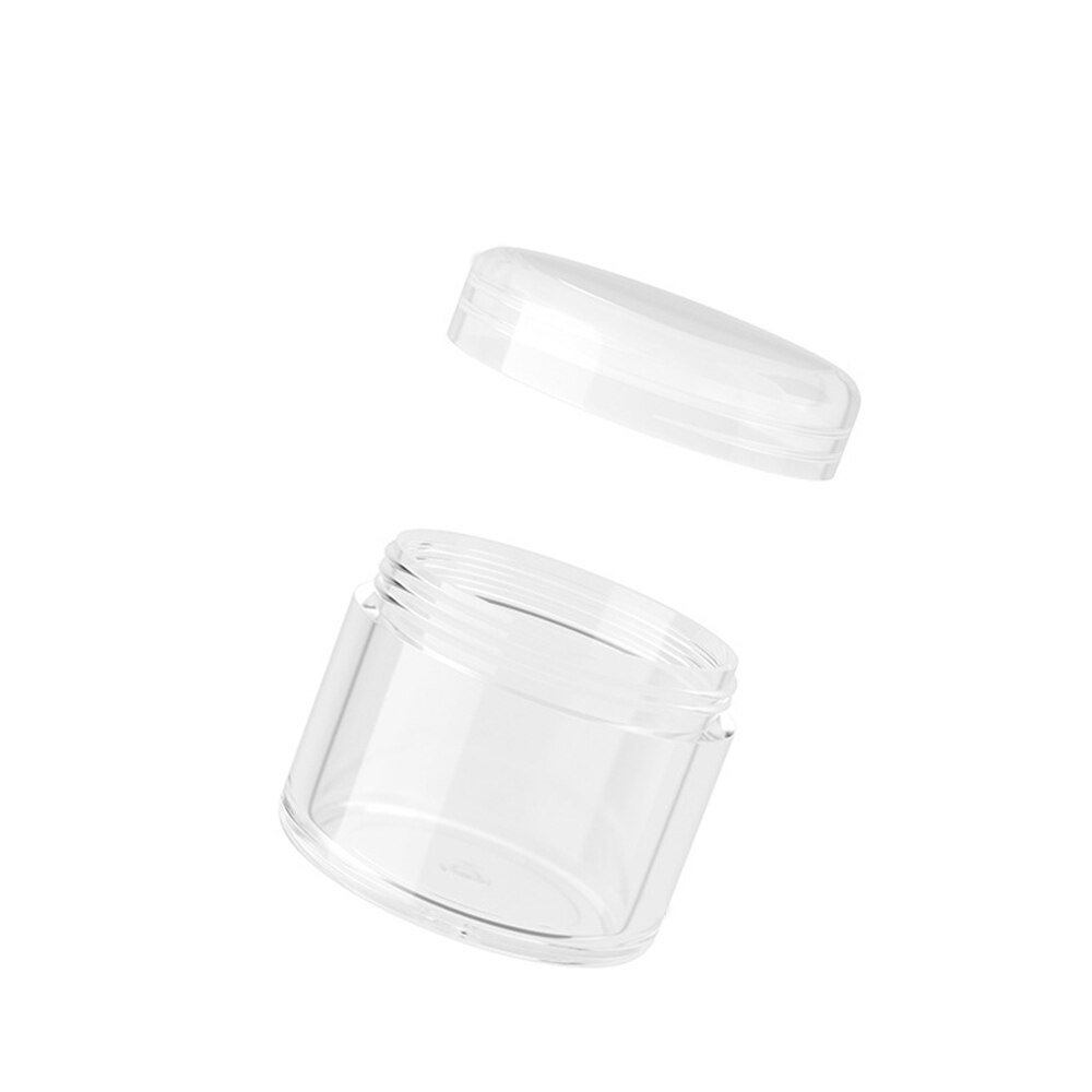 1pc 3/5/10/15/20g Plastic Transparent Empty Makeup Jar Pot Refillable Sample Bottles Travel Face Cream Lotion Cosmetic Container