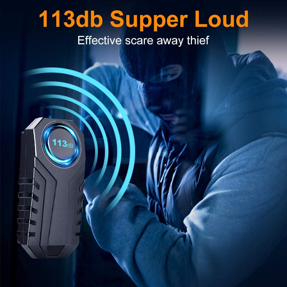 Awapow Anti-Diefstal Fiets Alarm Waterdichte Draadloze Motorcycle Bike Vibratie Alarm Met Afstandsbediening 113dB Bike Alarm Sensor