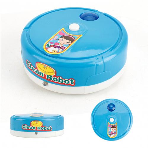 Poppenhuis Elektrische Muziek Reinigingsmachine Stofzuiger Vegen Robot Speelgoed Kinderen Speelgoed Pretend Play Gereedschap Opvoeding Speelgoed: Blauw