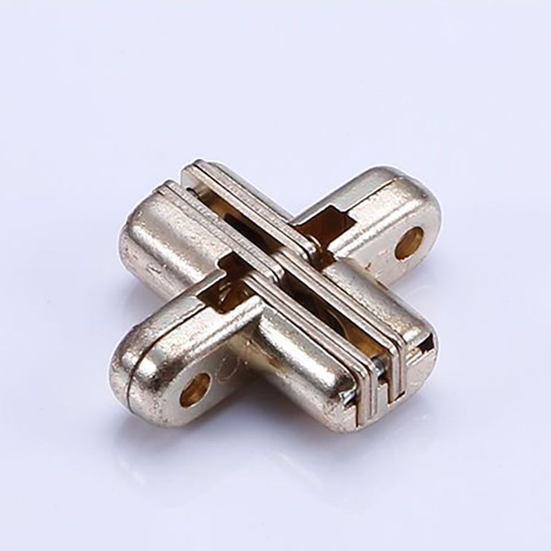 Zinklegering + ijzer verborgen kruisscharnier Onzichtbare verborgen meubelscharnieren Verborgen scharnier voor opvouwbare doe-het-zelf eettafel Raambureau