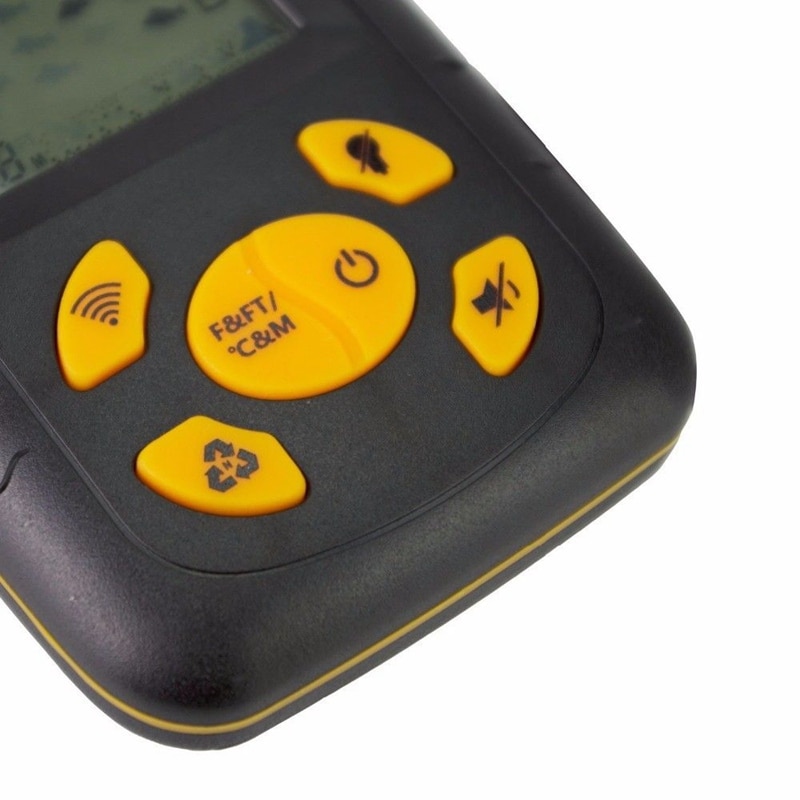 Sonar buscador de peces transductor de alarma con Sensor de Sonar de profundidad de pesca