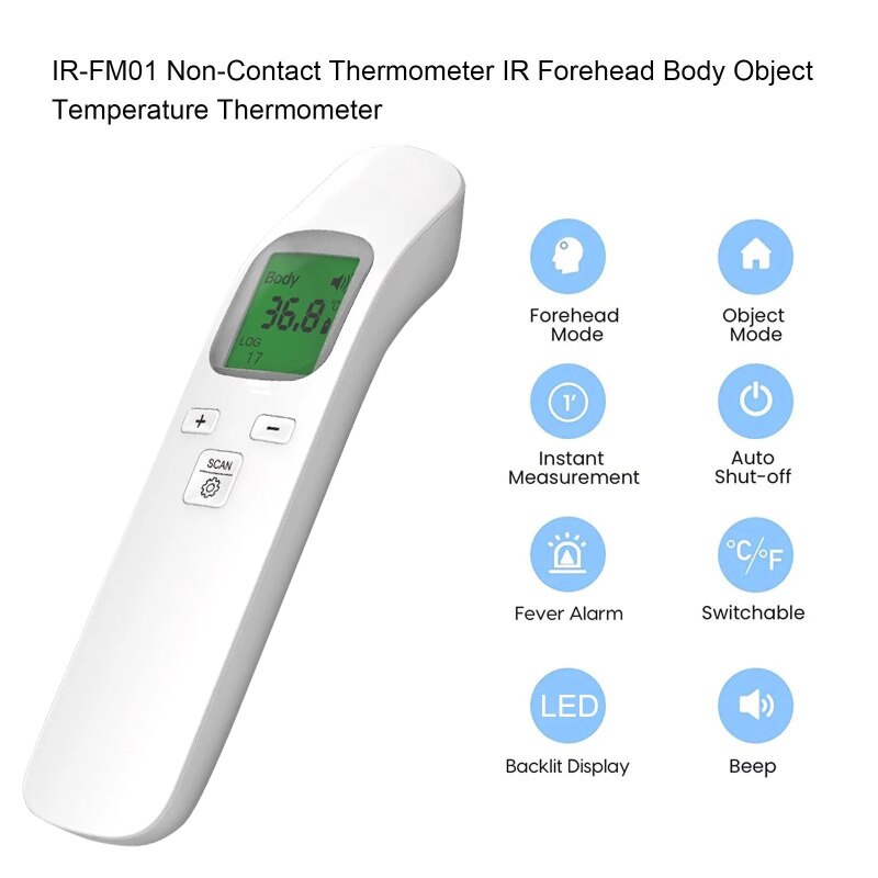 Baby Forehead Ear Infrared Thermometer Digital LCD Body Measurement Kids Adult Fever IR Children Non-Contact Termometro meter