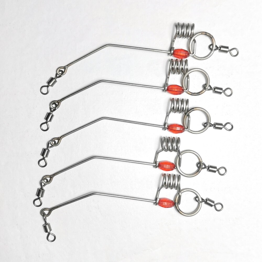 5 X Fishing Rig sea fishing Non Return Live Bait Slider Beach Rock