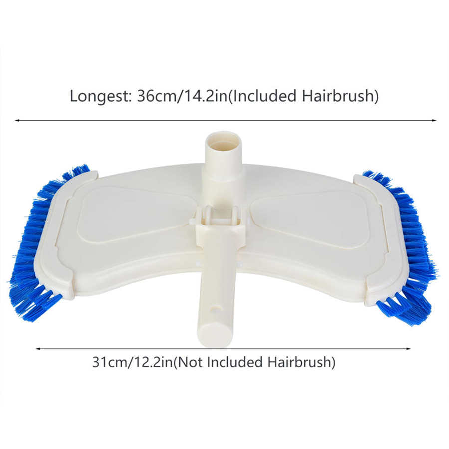 Swimming Pool Suction Vacuum Head Brush Cleaner Above Ground Cleaning Tool Pool Curved Suction Head Cleaning Tool Pool Suction