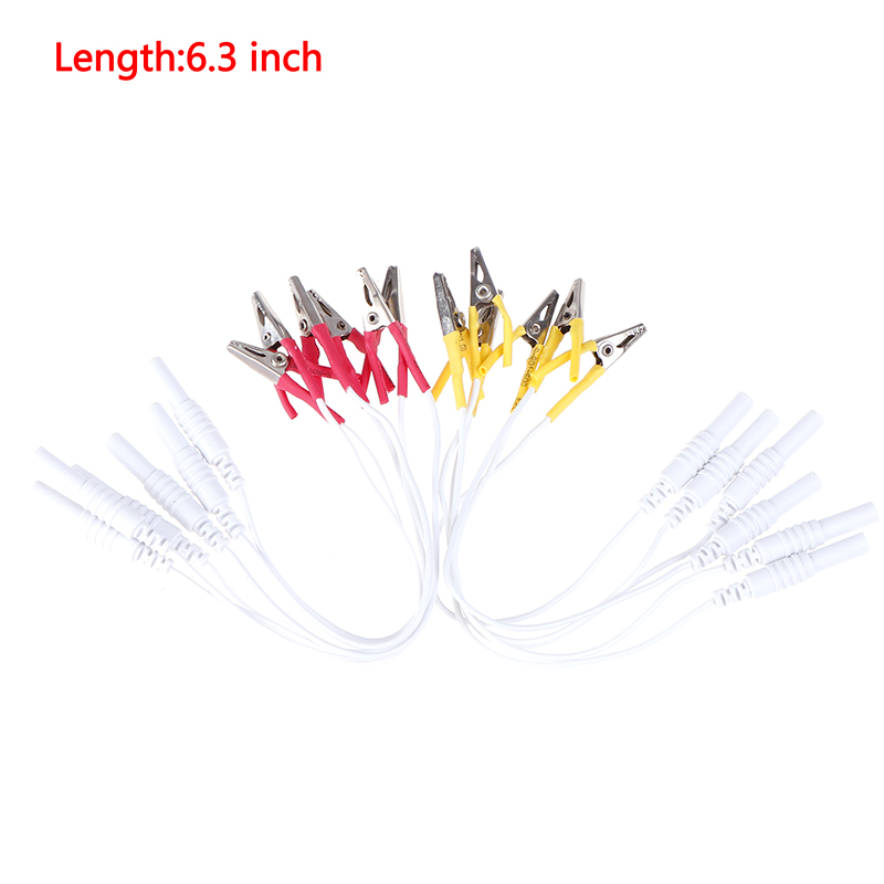 Cable de pinza de cocodrilo para agujas de acupuntura, Clip para SDZ-II, instrumento electrónico de tratamiento de acupuntura, Color aleatorio, 12 unidades por lote