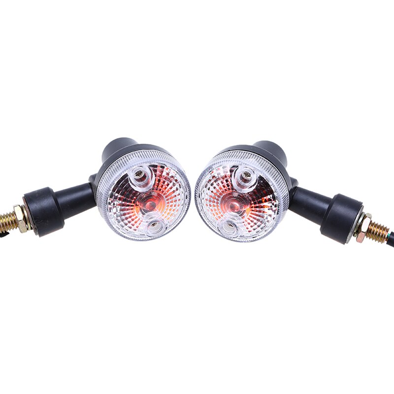 Possbay 4 Stuks Motorcycle Knipperlichten Indicator Lamp Amber Flashers Voor Kawasaki Suzuki Harley Honda Cafe Racer Turn Lamp