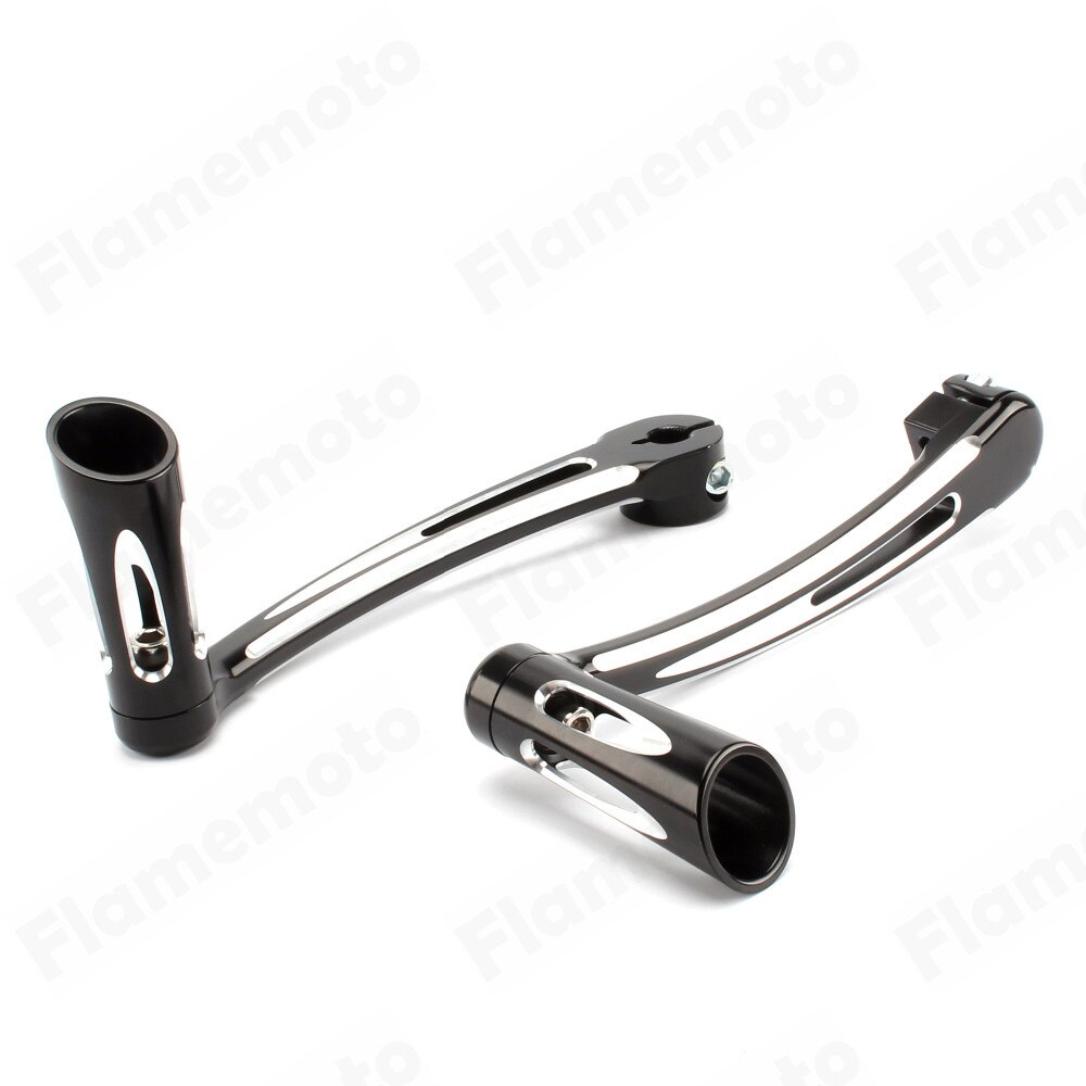 Black Motorcycle Gear Lever Heel Toe Shift Kit Lever w/Shifter Peg For Harley Touring Electra Glide FLT FLH Trike Softail Fatboy