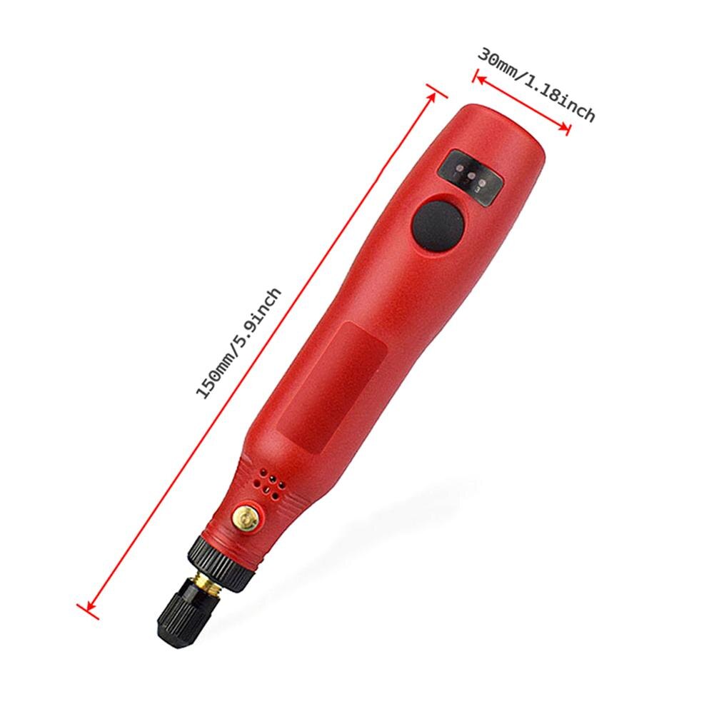 Usb Cordless Boor Rotary Tool Houtbewerking Graveren Pen Diy Voor Sieraden Metaal Glas Draadloze Boor Mini Elektrische Boor 3 Kleur