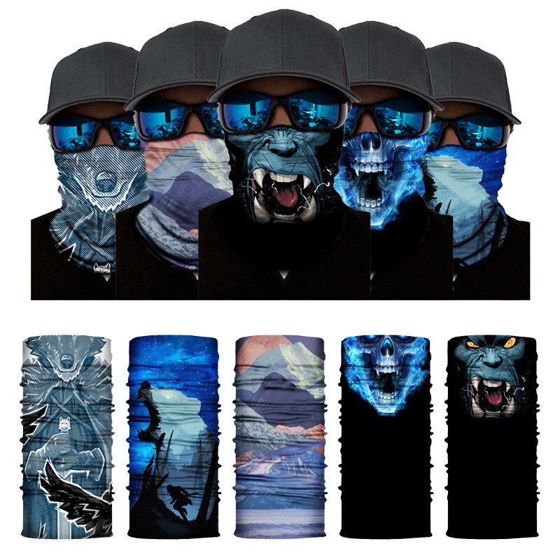 Mężczyźni kobiety ocieplacz na szyję wspinaczka turystyka szalik rower sportowy zmienny nakrycia głowy Bandana kolarstwo Turban Hand Magic Scarves pałąk