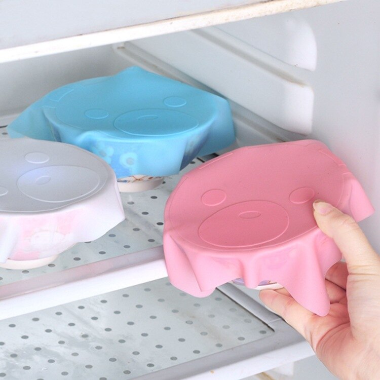 Couvercle couvercle de bol magique silicone | film adhésif réutilisable, cuisine mignonne, bol frais couverture de vaisselle magique, couvercle de micro-ondes, silicone alimentaire non déformé
