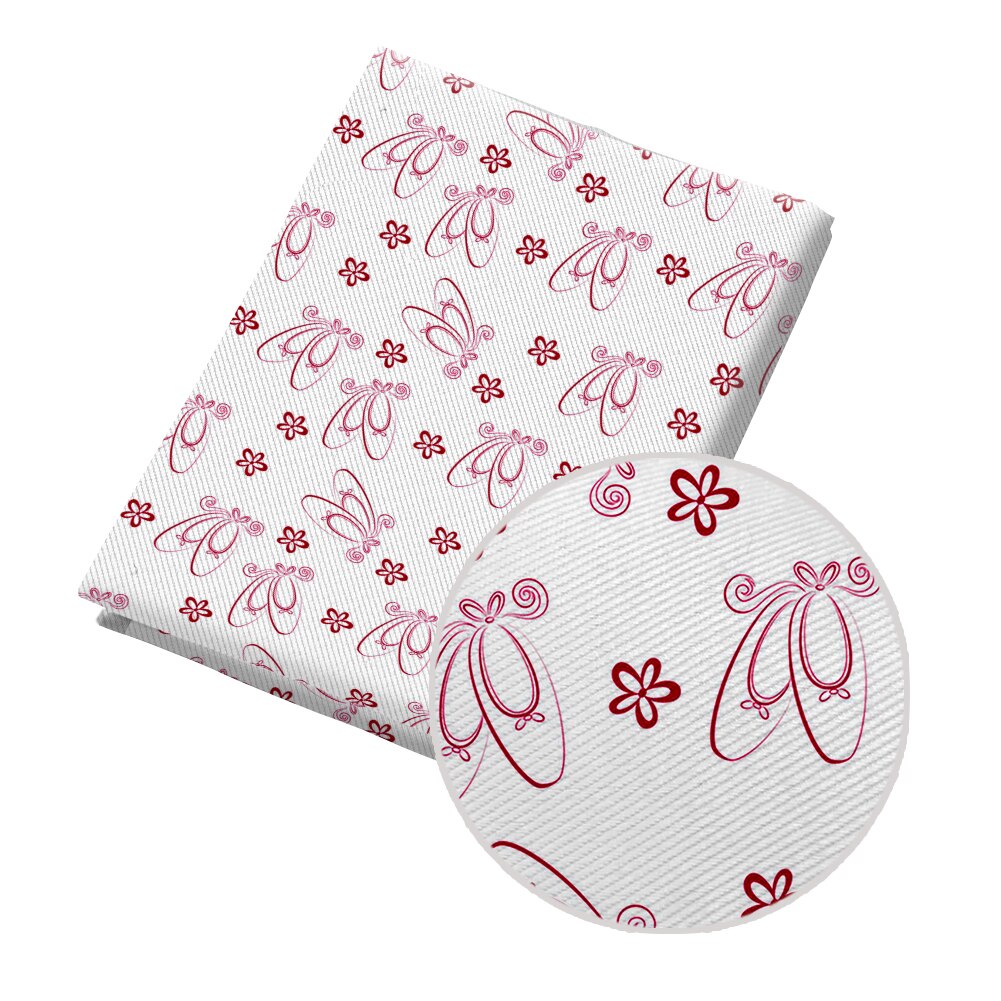 Tissu Kawaii en coton Polyester pour fille, rideau de vêtements pour enfants, housse de coussin, dessin animé, danse de Ballet, bricolage, 50x145CM: PL2537