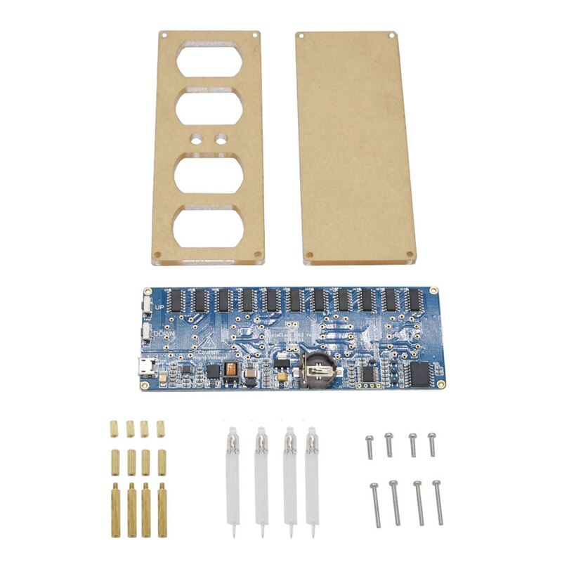 Diy  in12 in-12 nixie tube pcba kit digital klocka vackra inga rör