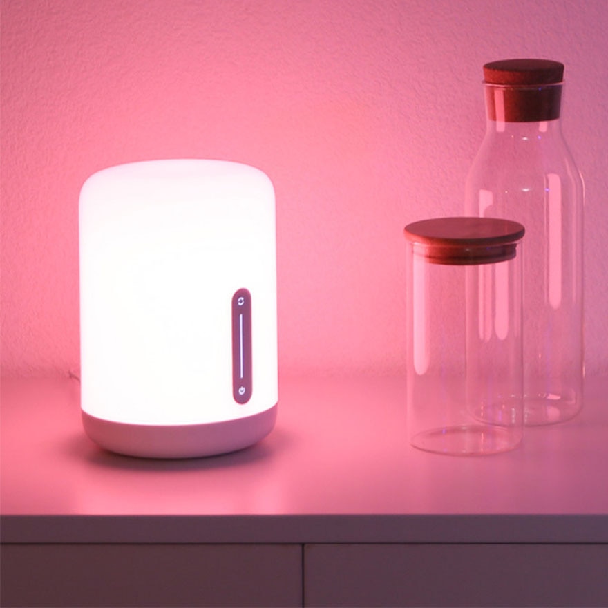 Xiao mi mi jia lampe de chevet 2 lumière intelligente commande vocale Bluetooth WiFi connexion contrôle tactile pour mi maison App Apple Homekit Siri
