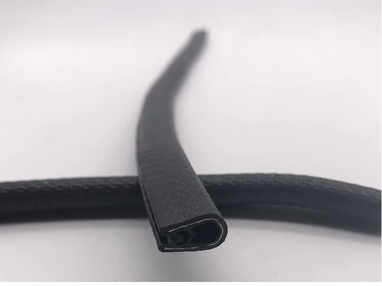 U-stijl rubberen rand zwarte afdichting beschermer bewaker pijlerstrip met metalen binnenkant voor auto bestelwagen boot vrachtwagen motorkap