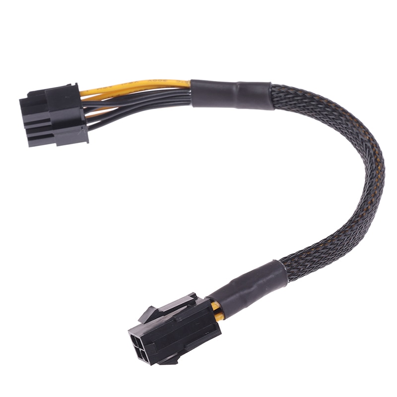 1Pc 20cm 4 Pin Male To 8 Pin Female CPU Power Converter Cable Lead Adapter 4Pin To 8pin Extension Wire