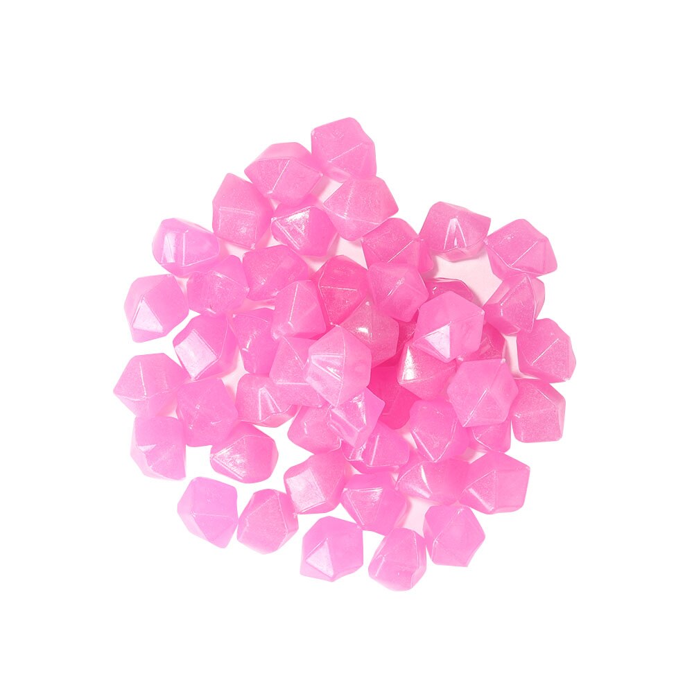 Piedras luminosas que brillan en la oscuridad, 100 piezas, decoración para exteriores, pecera, paisaje de Acuario, guijarros decorativos, rocas: D