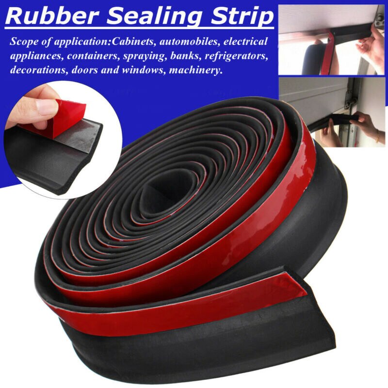 2M Afdichting Rubber Strip Elektrische Flap Garagedeur Strip Garage Slijtvastheid Hittebestendigheid Deur Side Seal Rubber strip