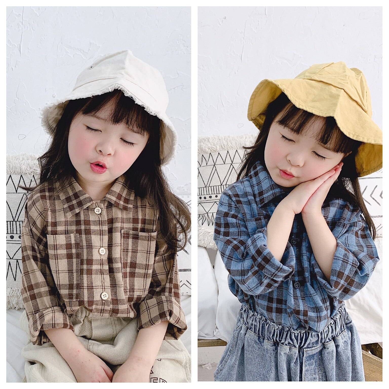 Lente Baby Meisjes Mode Plaid Lange Mouwen Shirts Kinderen Katoenen Casual Kleding Kids Tops