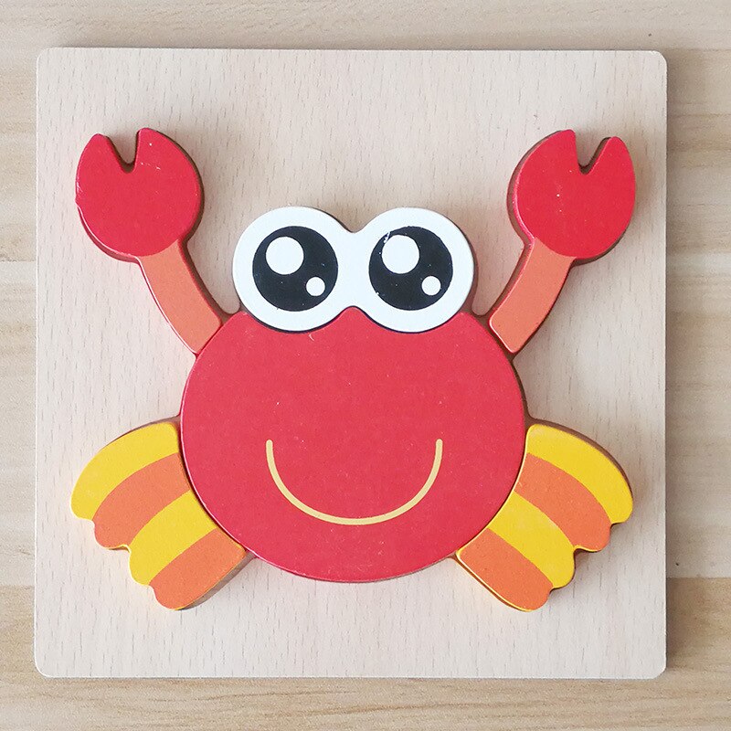 3D Holz Puzzle Puzzle Spielzeug Für Kinder Holz Cartoon Tier Puzzles Intelligenz Kinder Früh Pädagogisches Spielzeug Für Kinder