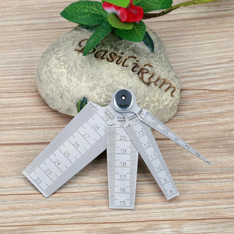 4 pcs Muti-fuction 0-29mm Steel Metric Taper Gauge Aperture Scale Wedge Feeler for Construction Railway Electric Power Die Gap