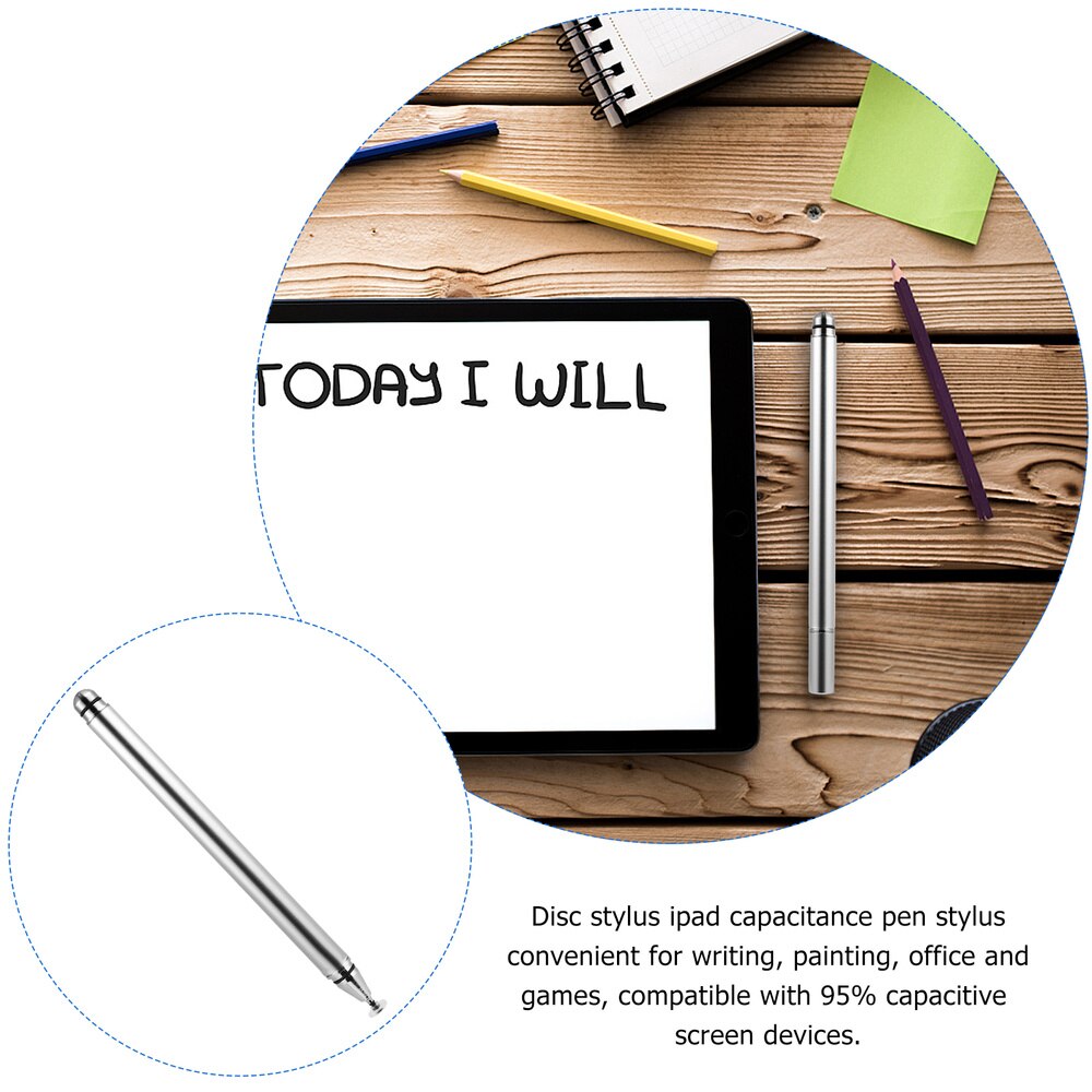 1pc Universal Touch Screen Disc Stylus Pencil Compatible with Apple Huawei
