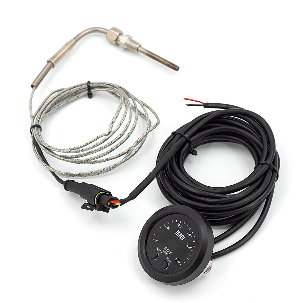 52MM S-Series Exhaust Temperature Gauge Ultra-Thin Round With Red Light LED Display 0-1800 F temperature gauge