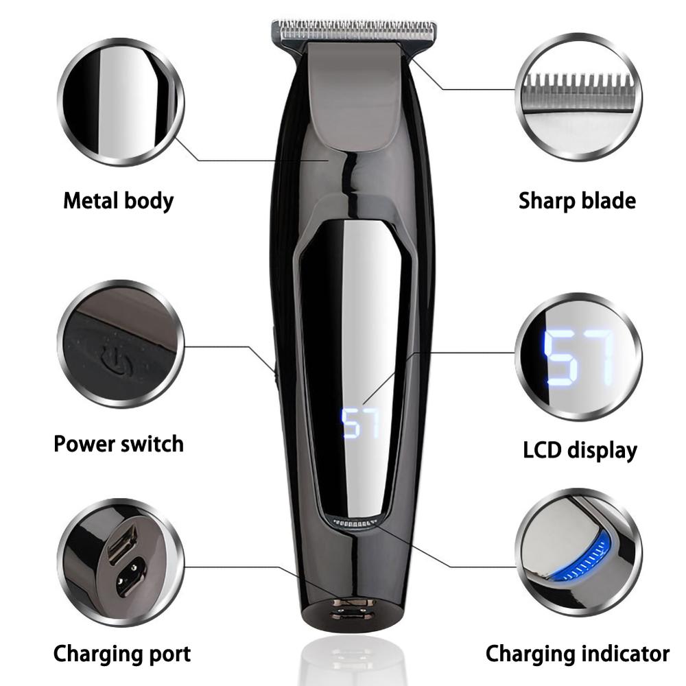 Men's Hair Clipper Men's Hair Clipper Rechargeable Hair Clipper Hairdressing Tool Set