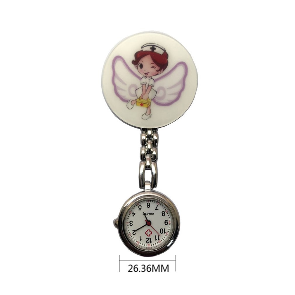 Perfect Nurse Clip-on Fob Brooch Pendant Hanging watch Star Pocket Watch Cute Nurse Doctor Wallet Watch