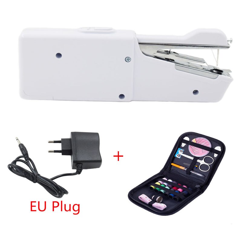Portable Sewing Machine Mini Handheld Sewing Machine Cordless Electric Stitch Household Tool for Fabric Clothing Kids Cloth: I