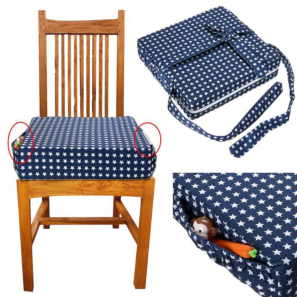 Stoel Kussen Hoge Stoel Spons Soft Dining Kinderen Wasbare Booster Seat Vierkante Verstelbare Kussen Beweegbare Verhogen Voor Baby 'S