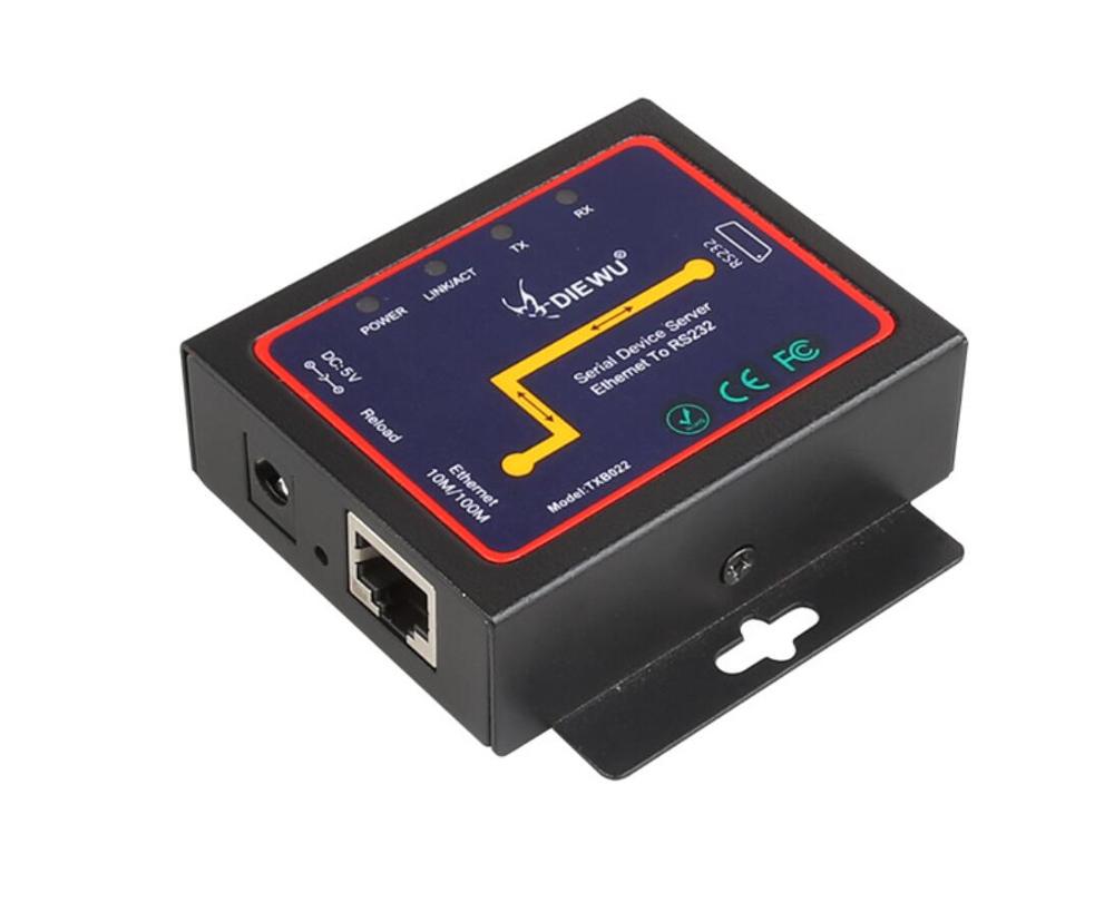 serial device server RJ45 to RS232 Ethernet To RS232 TCP/IP Server Module communication converter