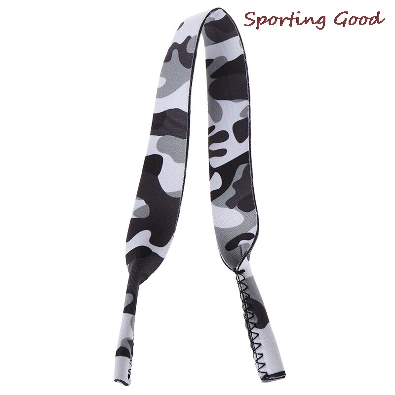 Lanière pour lunettes de soleil, motif camouflage, cordon de cou, sangle pour lunettes de sport, chaîne: Grey