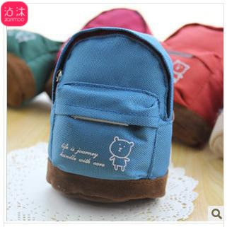 0334 koreansk stil papirvarer sød lille bjørn oxford klud mini lille bogtaske tegnebog nøgle